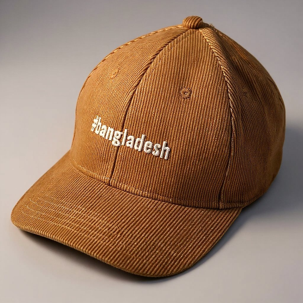 Premium Corduroy Winter Cap – Brown