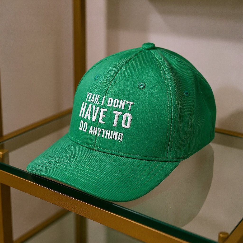 Premium Corduroy Winter Cap – Green