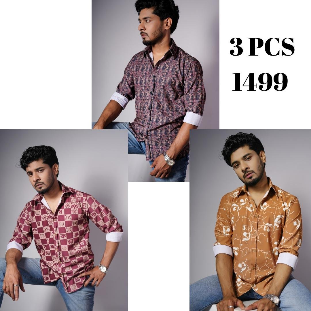 Shirt – 3 Pcs Combo - S57, S55, S61