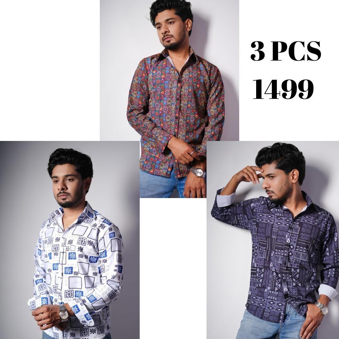 Shirt – 3 Pcs Combo - S62, S63, S58