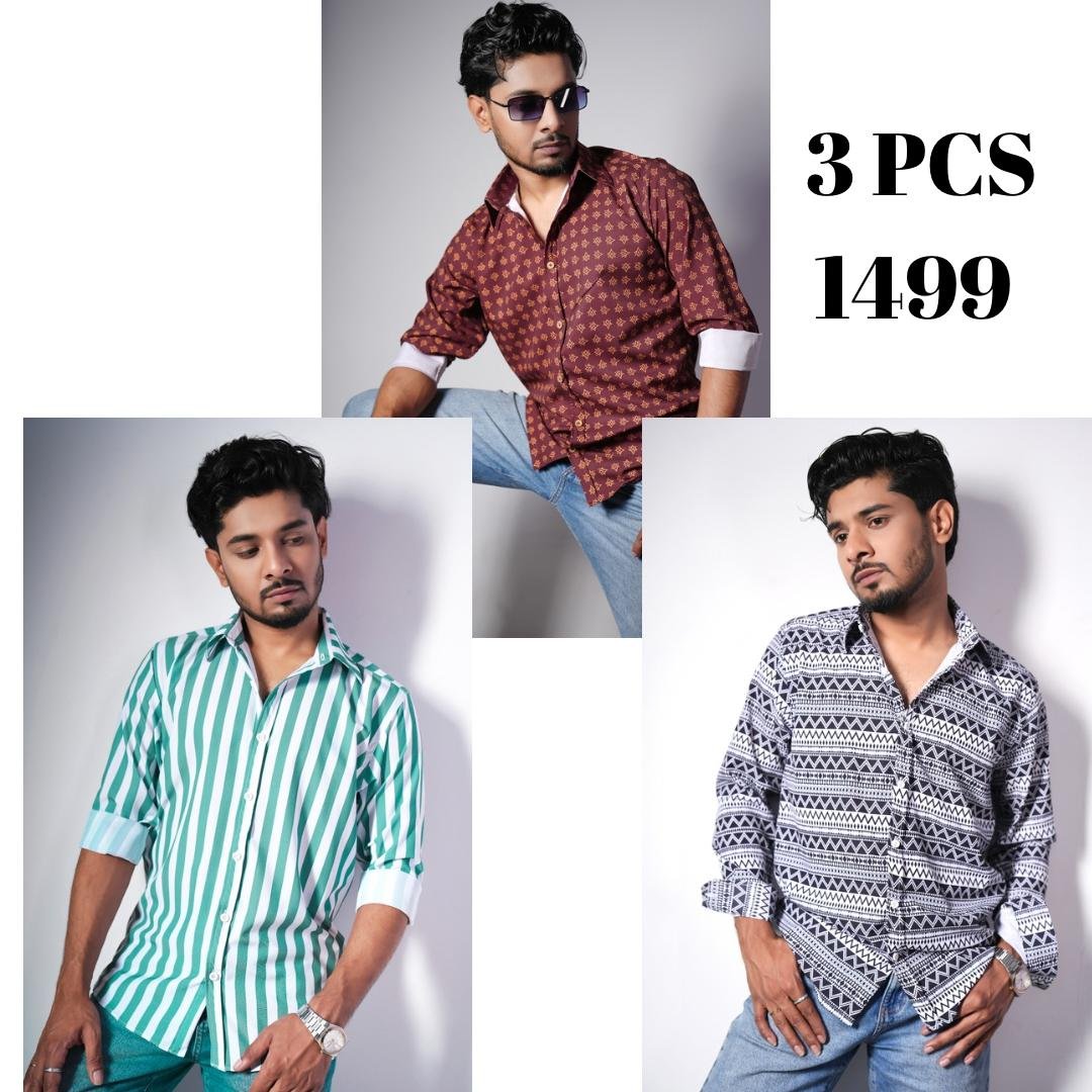 Shirt – 3 Pcs Combo - S59, S60, S56
