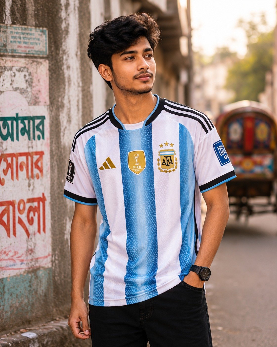 BD Premium Player Edition Honeycomb Fabric Argentinba Jersey
