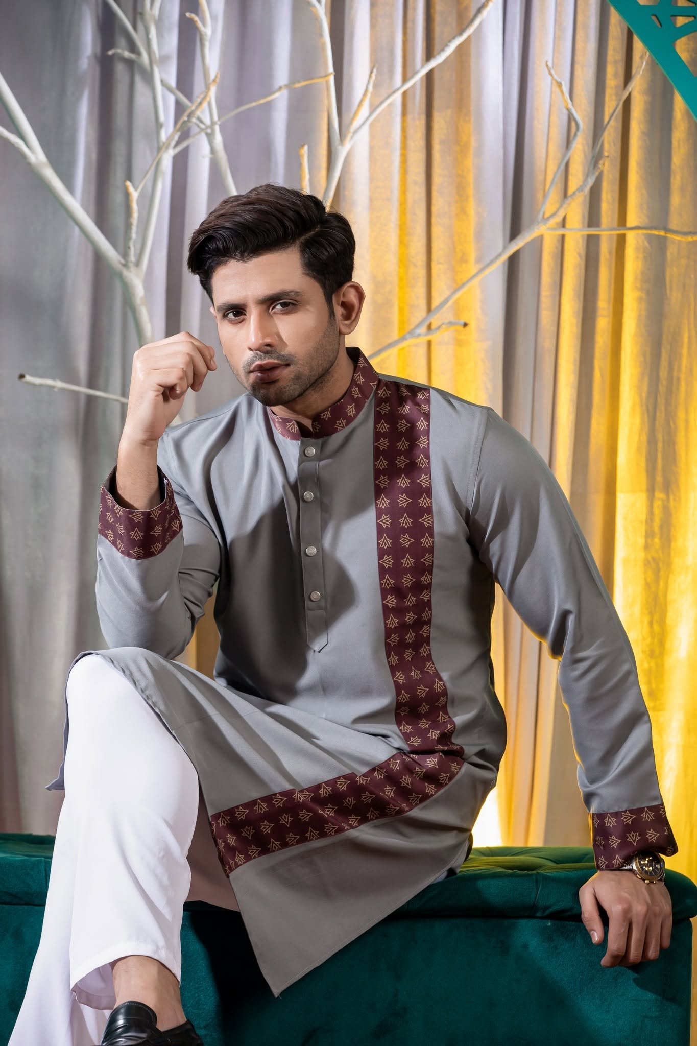 Exclusive La Vogos Printed Panjabi – P16